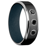 Zirconium + Anglesatin , Polish Finish + Blue Titanium