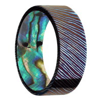 Titanium Damascus + Polish Finish + Abalone