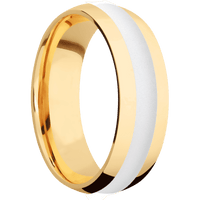 14K Yellow Gold + Polish Finish