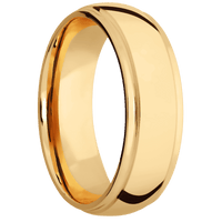 14K Yellow Gold + Polish , Polish Finish