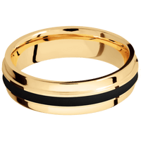 14K Yellow Gold + Polish , Polish Finish