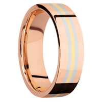 14K Rose Gold + Polish Finish + 18K Rose Gold