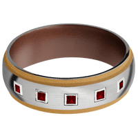 Palladium Silver + Satin , Satin Finish + Brown