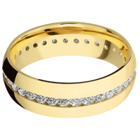 18K Yellow Gold + Polish Finish