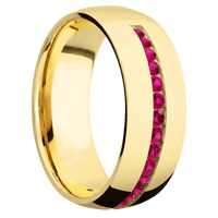 14K Yellow Gold + Polish Finish