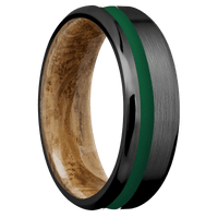 Zirconium + Satin , Satin Finish + Whiskey Barrel