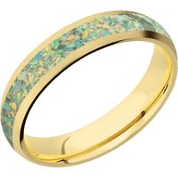 10K Yellow Gold + Satin Finish