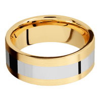 14K Yellow Gold + Satin Finish
