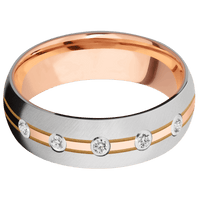 14K Rose Gold + Polish Finish