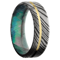 Damascus + Acid Finish + Black Mother of Pearl