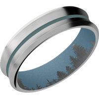 Titanium + Satin , Bead Finish + Polar Blue