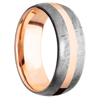 Meteorite + None Finish + 18K Rose Gold