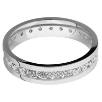 14K White Gold + Polish Finish