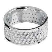 18K White Gold + Polish Finish