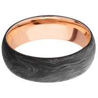 Forged Carbon Fiber + None Finish + 14K Rose Gold