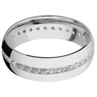 14K White Gold + Polish Finish