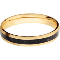 14K Yellow Gold + Satin Finish