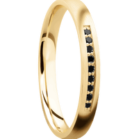 10K Yellow Gold + Satin Finish