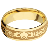 14K Yellow Gold + Polish Finish