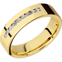 14K Yellow Gold + Polish Finish