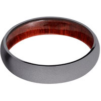 Tantalum + Sand Finish + Red Heart