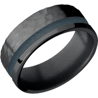 Zirconium + Hammer , Polish Finish + Dark Grey