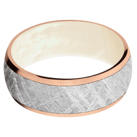 14K Rose Gold + Satin Finish + Freshwater Mother of Pearl