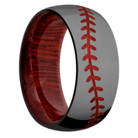 Zirconium + Polish Finish + Blood Wood