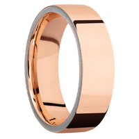 14K Rose Gold + Polish Finish