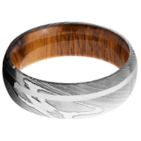 Damascus + Polish Finish + Desert Iron Wood