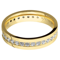 14K Yellow Gold + Polish Finish