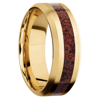 10K Yellow Gold + Satin , Bead Finish
