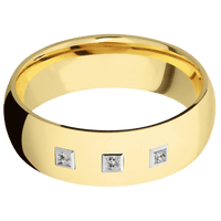 18K Yellow Gold + Polish Finish