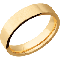 14K Yellow Gold + Satin Finish