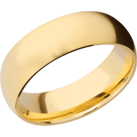 14K Yellow Gold + Satin Finish