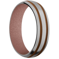 Titanium + Satin Finish + Rose Gold
