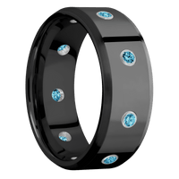 Zirconium + Polish , Satin Finish