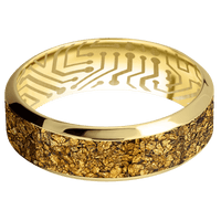 14K Yellow Gold + Polish , Polish Finish