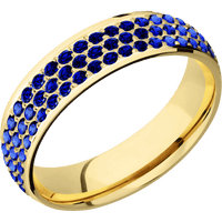 18K Yellow Gold + Polish Finish