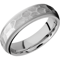14K White Gold + Rock , Bead Finish