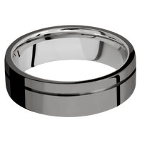 Tantalum Noir + Polish , Polish Finish + 14K White Gold