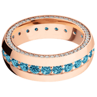 18K Rose Gold + Polish Finish