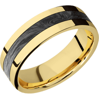 14K Yellow Gold + Polish Finish