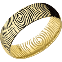 14K Yellow Gold + Polish Finish