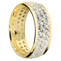 14K Yellow Gold + Polish Finish