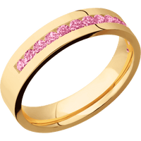 18K Yellow Gold + Polish Finish