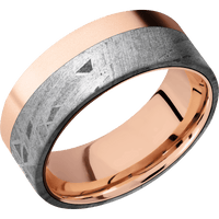 14K Rose Gold + Bead Finish