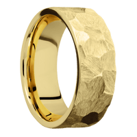 22K Yellow Gold + Rock Finish