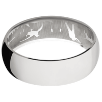14K White Gold + Polish Finish