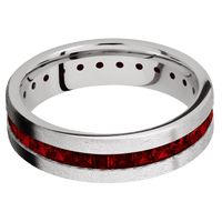 14K White Gold + Distressed Finish